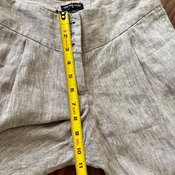 Linen Pants Cha Cha Vente Cropped Pants Capris 100% Linen - Picture 10 of 12